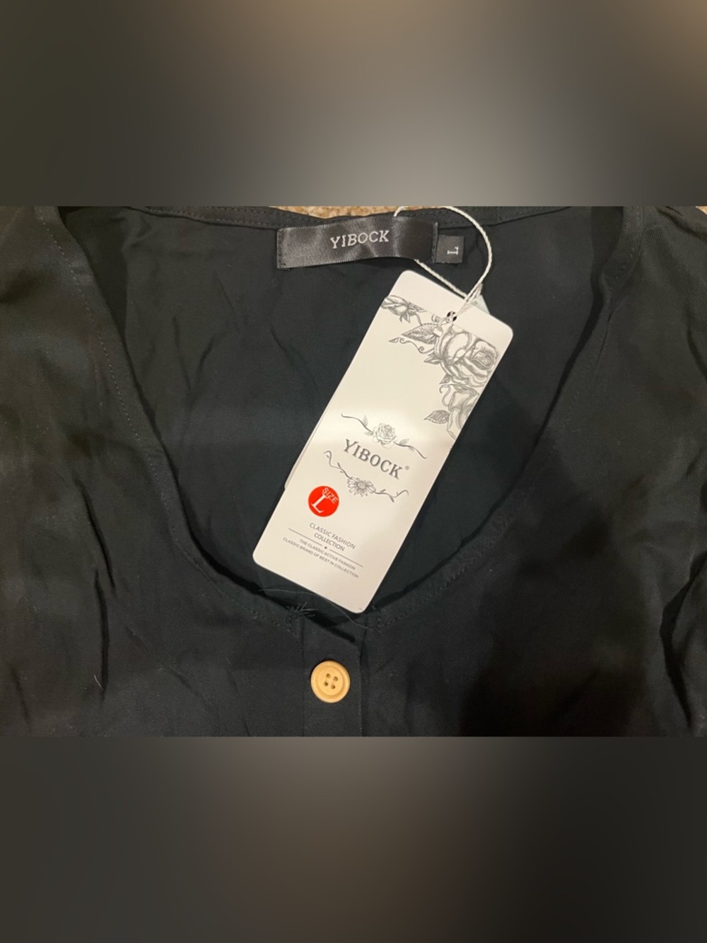 Vero Moda Black Tiered Button-Front Sleeveless Dress - Picture 2 of 3